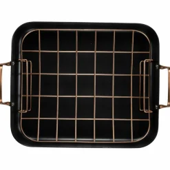 Black Copper ildfast form med rist