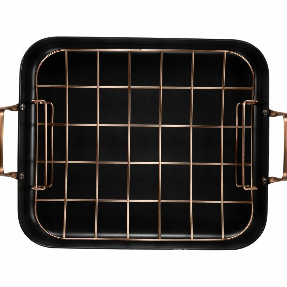 Black Copper ildfast form med rist