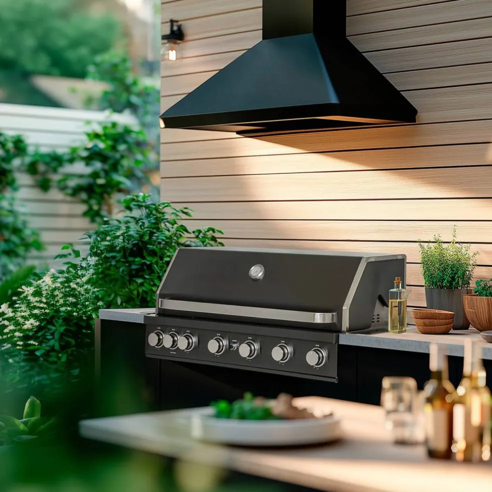 Black Jewel 6 innebygd gassgrill