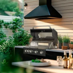 Black Pearl 4 innebygd gassgrill