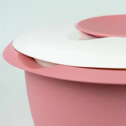 Blandebolle 2,5 liter, rosa/hvit