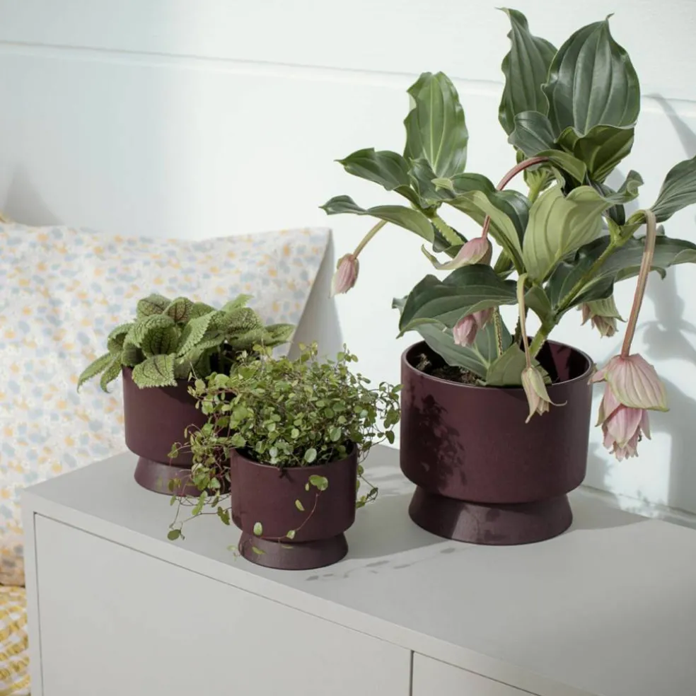 Blomsterpotte 19 cm, mørkegrønn