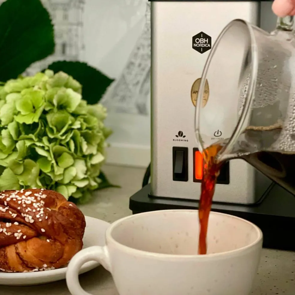 Blooming Coffee Maker 1.25 liter, silver