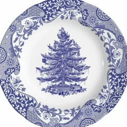 Blue Italian Christmas Tree tallerken 20 cm