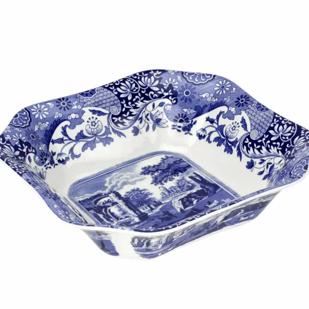 Blue Italian Serveringsskål, firkantet