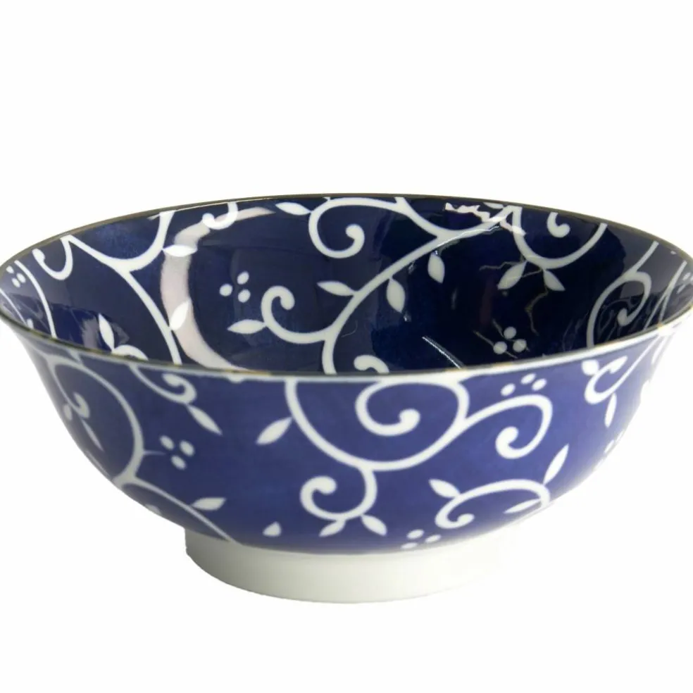 Blue Karakusa ramenskål, 1300 ml