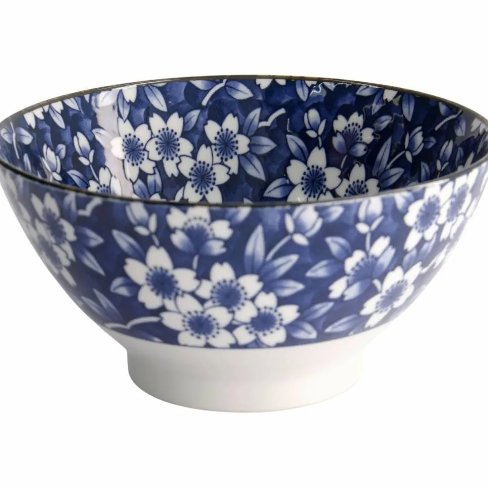Blue Sakura ramenskål, 1600 ml