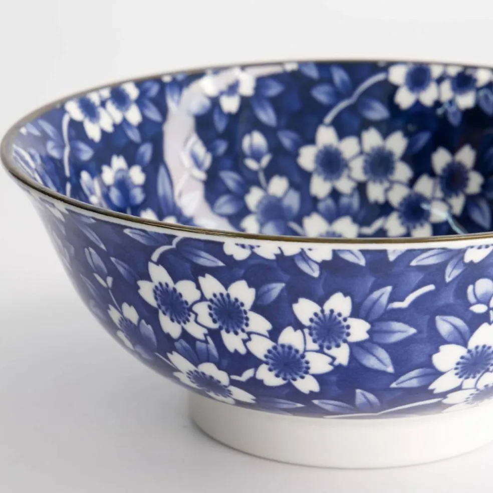 Blue Sakura ramenskål, 1600 ml
