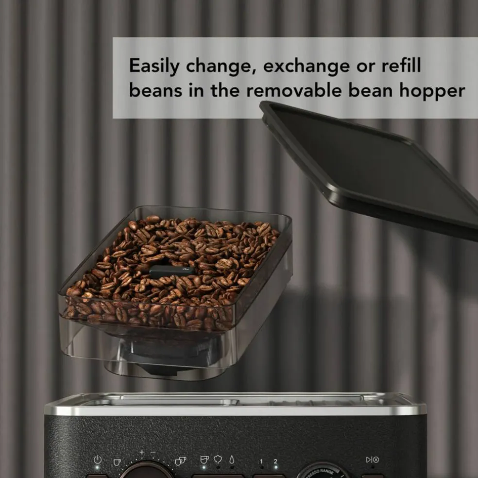Bønnebeholder for semiautomatiske espressomaskiner
