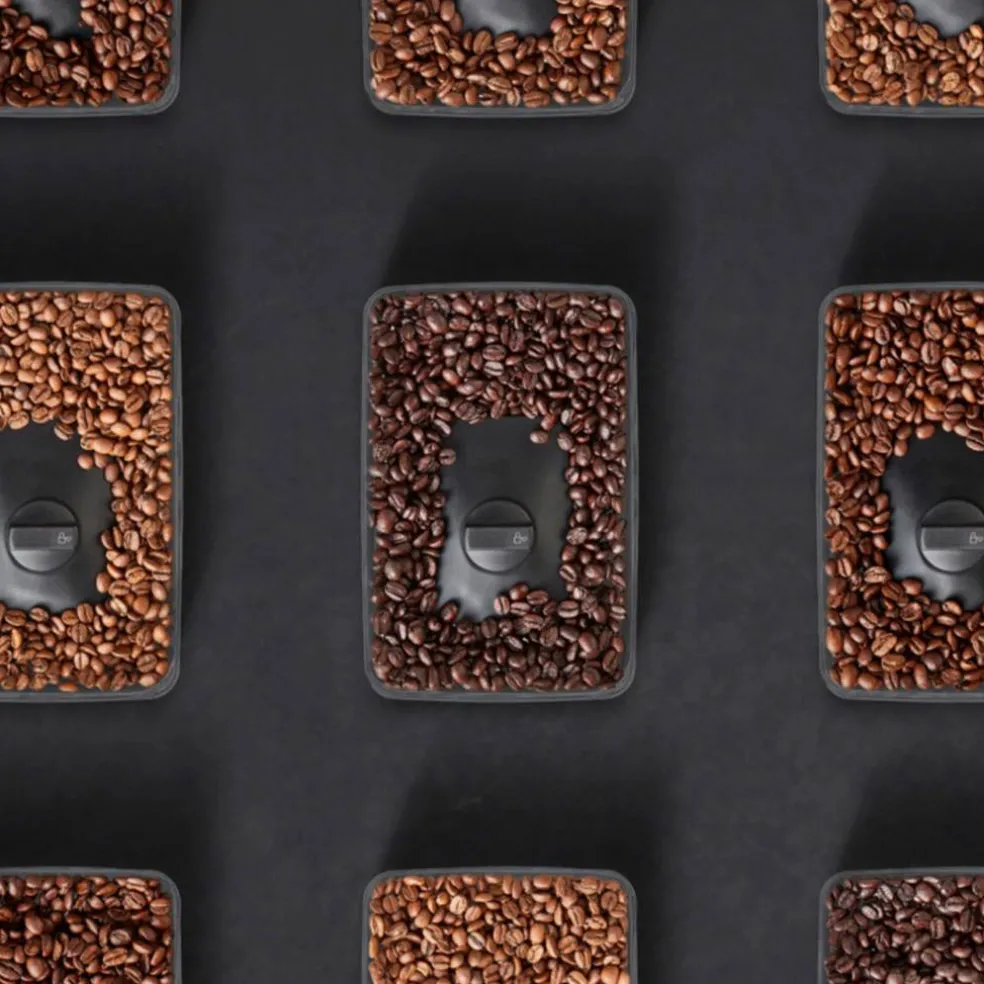 Bønnebeholder for semiautomatiske espressomaskiner
