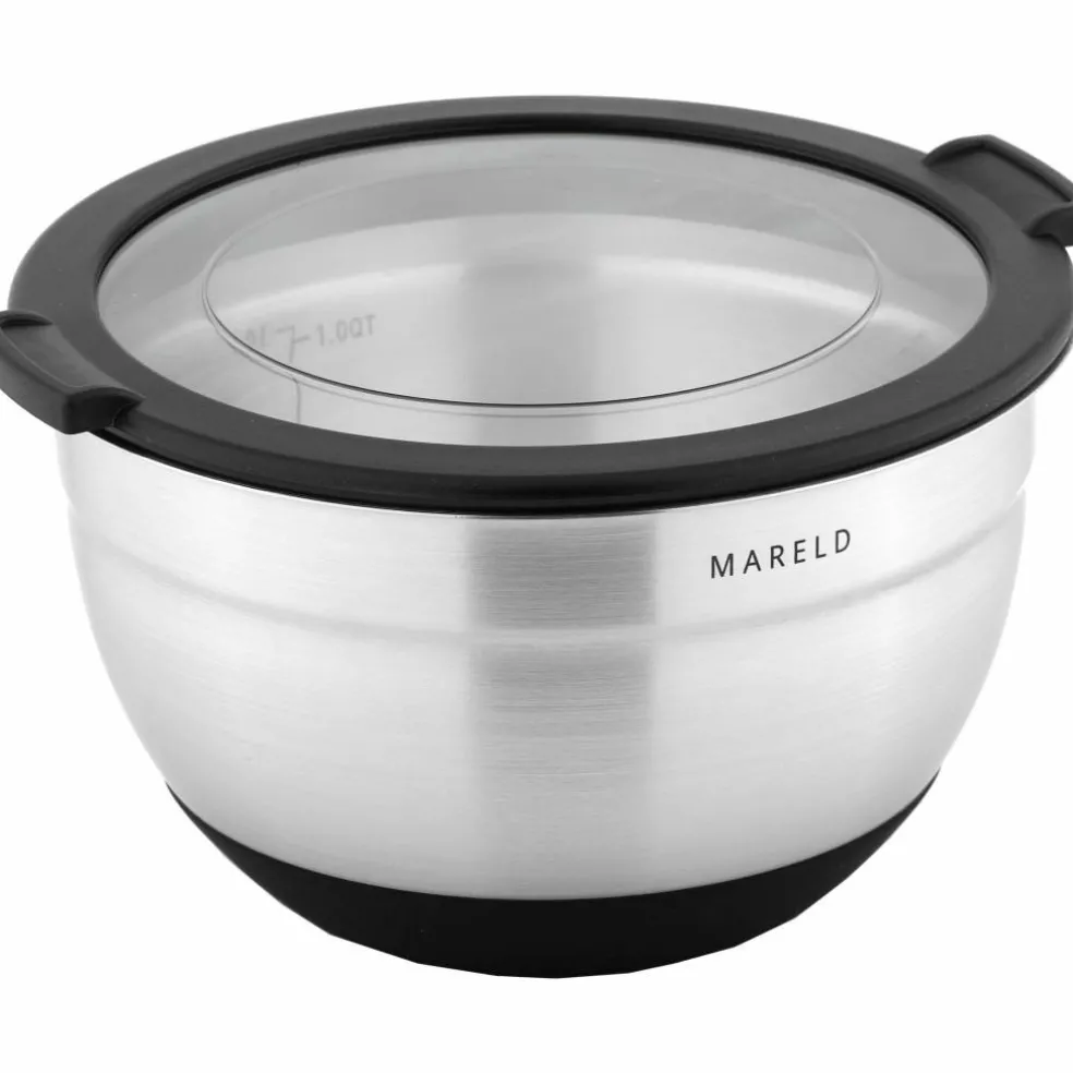 Boller i rustfritt stål, 3 stk