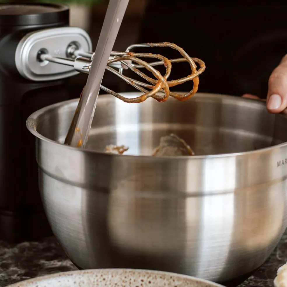 Boller i rustfritt stål, 3 stk