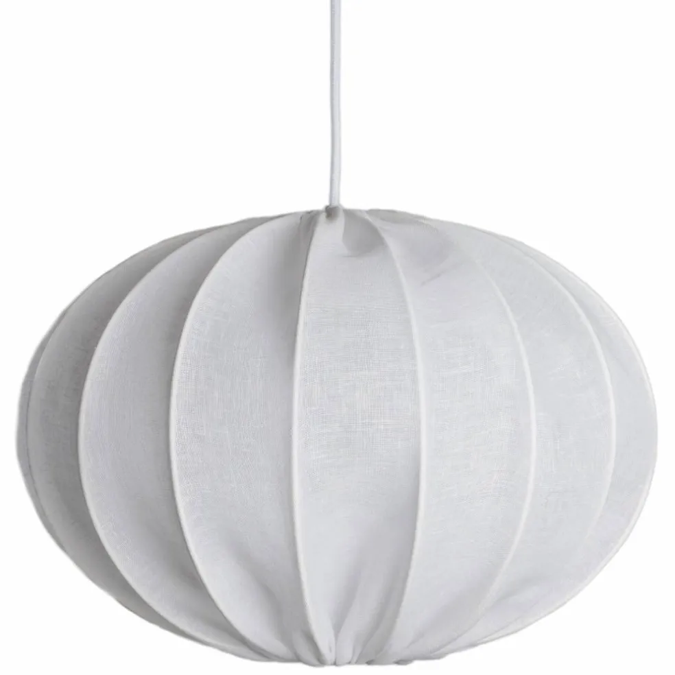 Boll 40 taklampe lin, hvit