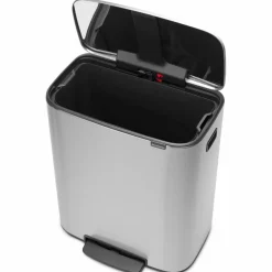 Bo pedalbøtte 60 liter, hvit