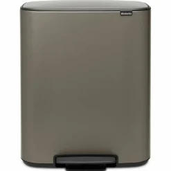 Bo pedalbøtte 60 liter, hvit
