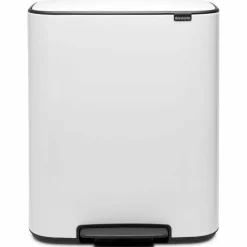 Bo pedalbøtte 60 liter, hvit