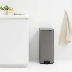 Bo pedalbøtte 30 liter, platinum