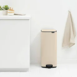 Bo pedalbøtte 30 liter, soft beige
