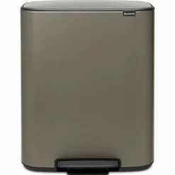 Bo pedalbøtte 2 x 30 liter, hvit