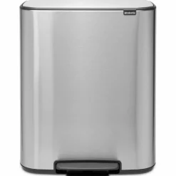 Bo pedalbøtte 2 x 30 liter, platinum