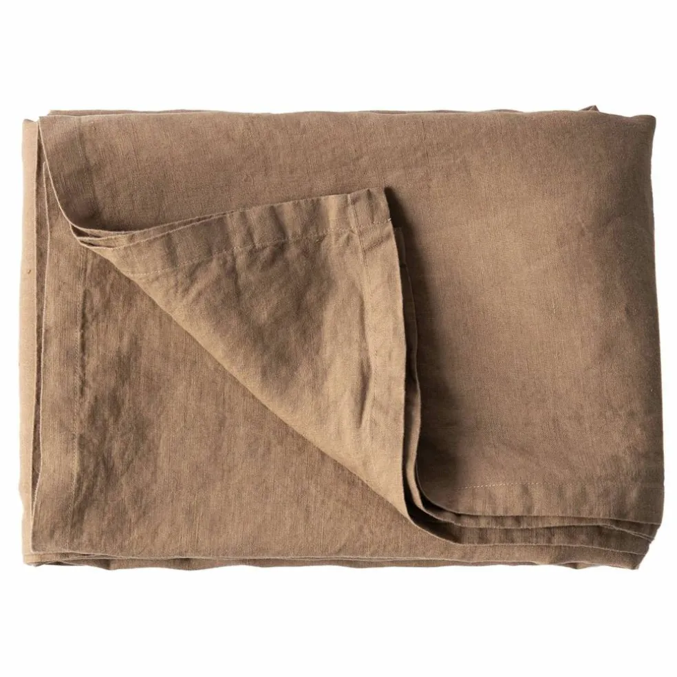 Bordduk i lin 145x330 cm, hazelnut