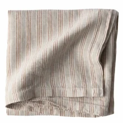Bordduk i lin 145x330 cm, hazelnut stripe