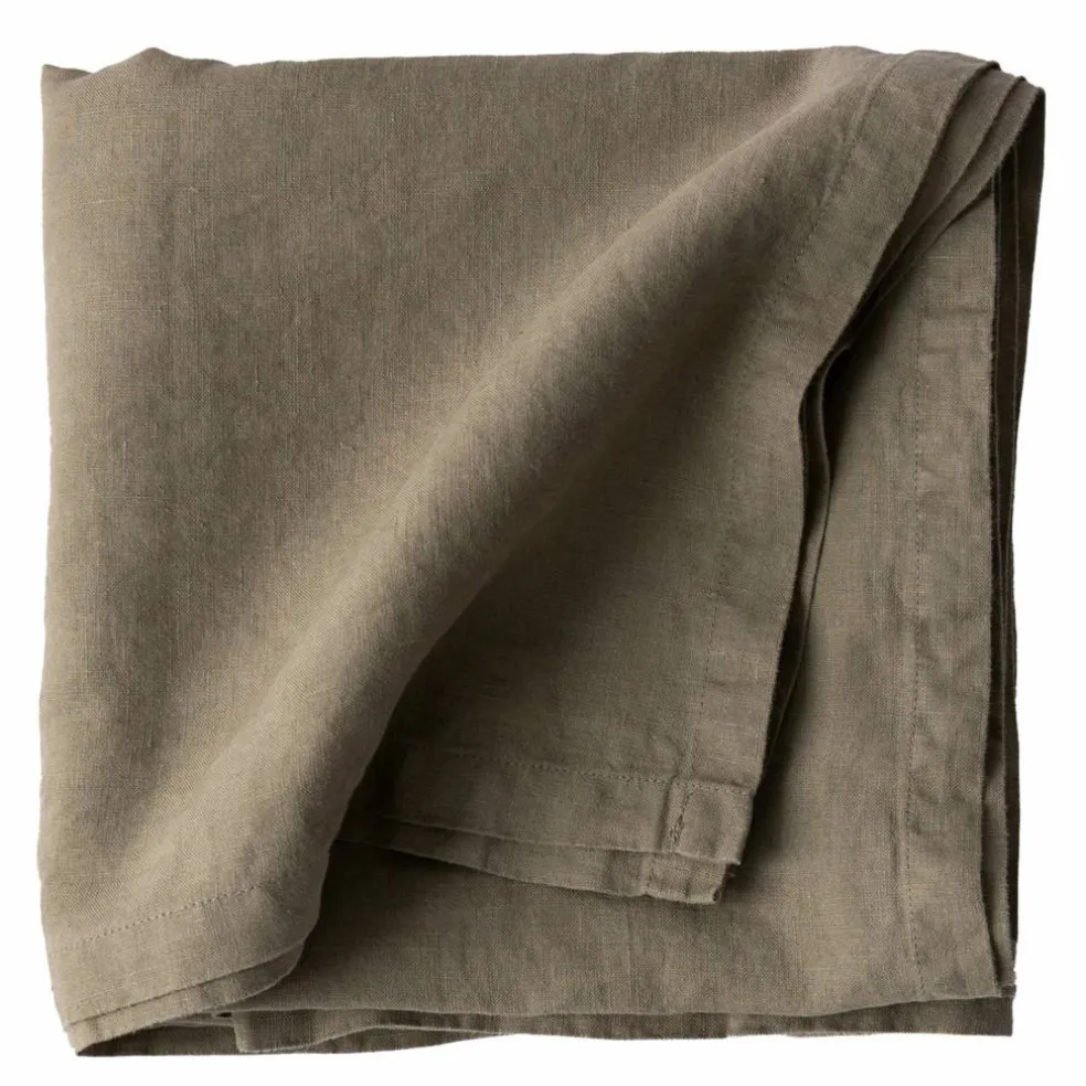 Bordduk i lin 145x270 cm, olive