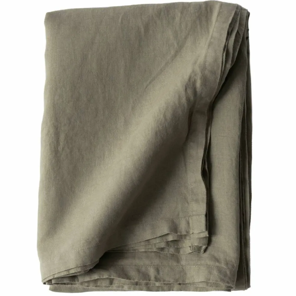 Bordduk i lin 145x145 cm, olive