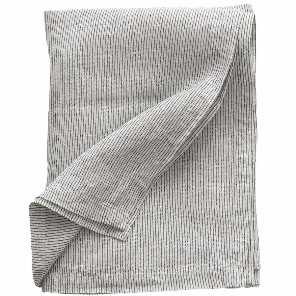 Bordduk i lin 145x270 cm, pinstripe