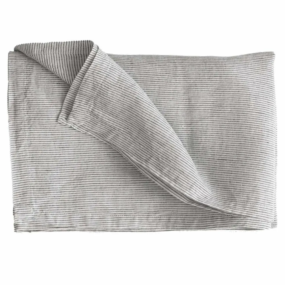 Bordduk i lin 145x330 cm, pinstripe