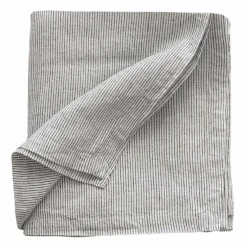 Bordduk i lin 145x330 cm, pinstripe