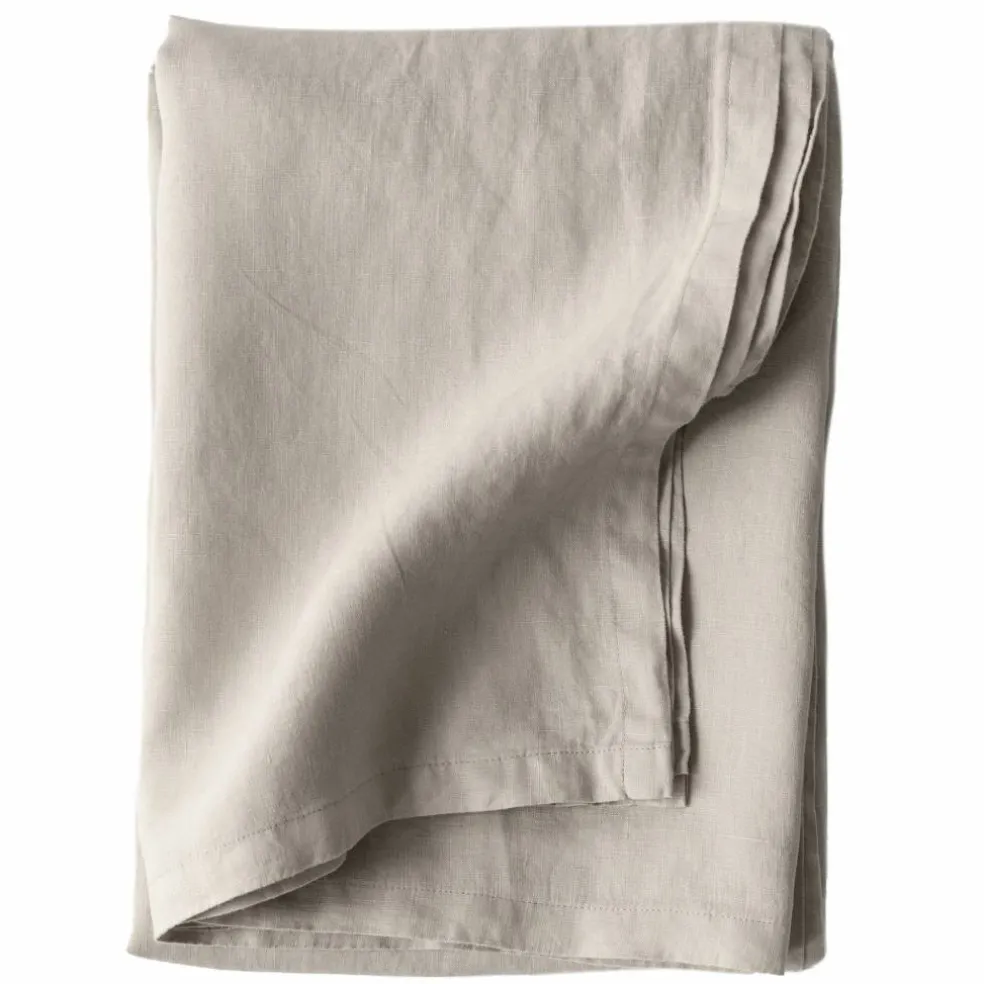 Bordduk i lin 145x270 cm, warm grey