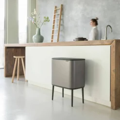 Bo Touch Bin 11 + 23 liter, mattbørstet stål