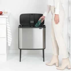 Bo Touch Bin 11 + 23 liter, mattbørstet stål