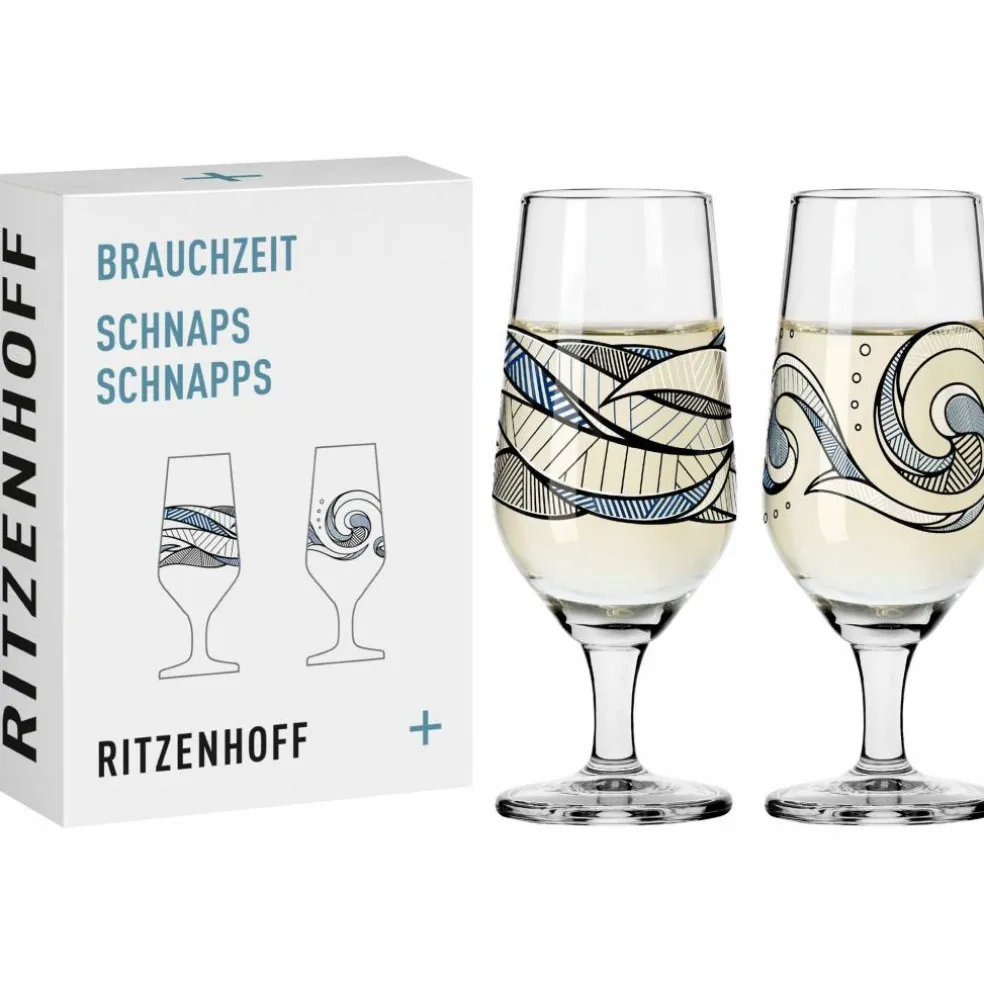 Brauchzeit snapsglass 2-pakning, NO:5&6