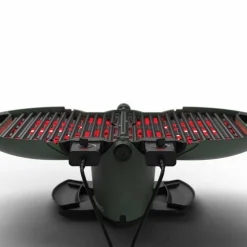 Bærbar elektrisk grill E-BBQ, grønn