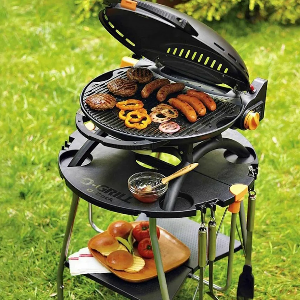Bærbar gassgrill 600, blå