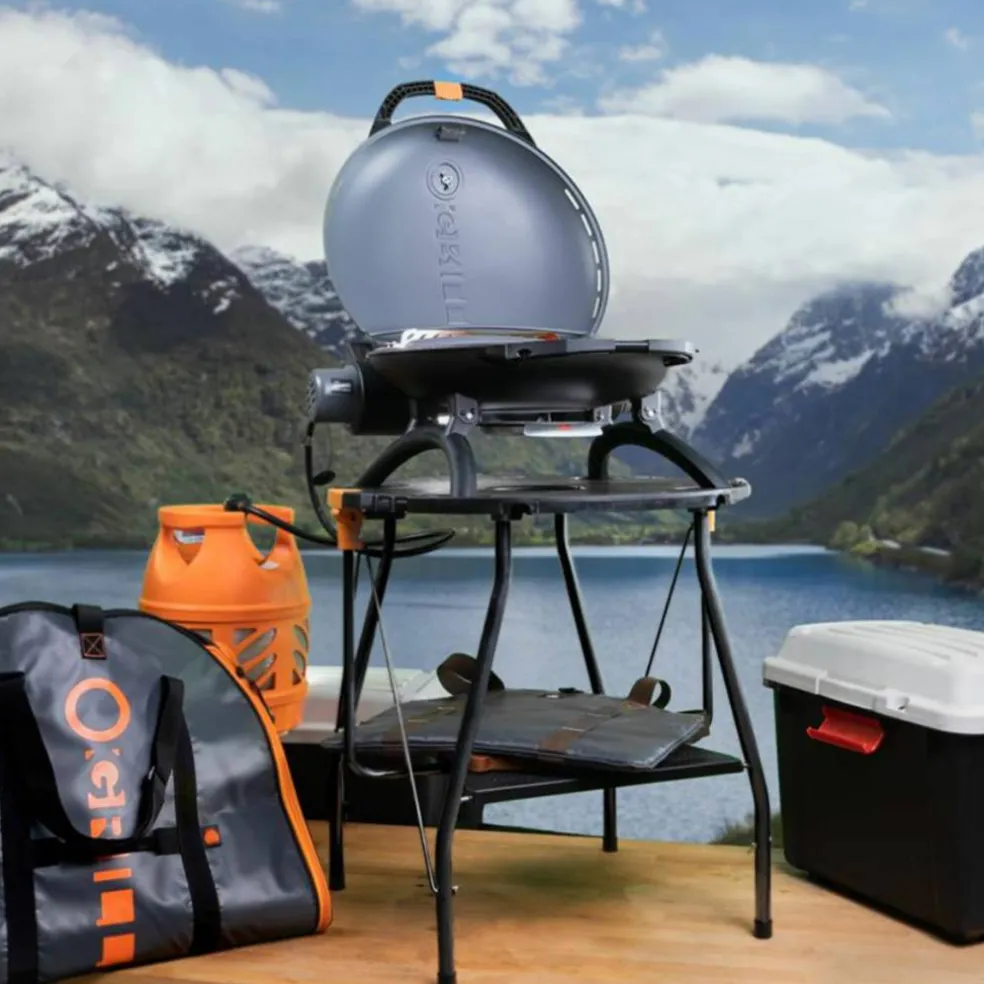 Bærbar gassgrill 500, blå