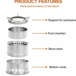 Brenner Wood Stove Stack