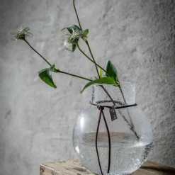 Bubblig glassvase 14 cm