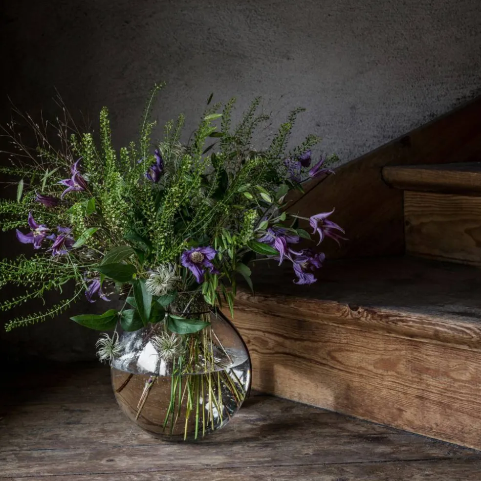 Bubblig glassvase 25 cm