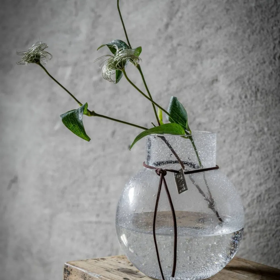 Bubblig glassvase 25 cm