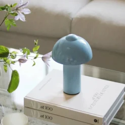 Buddy IP44 bærbar bordlampe, lyseblå