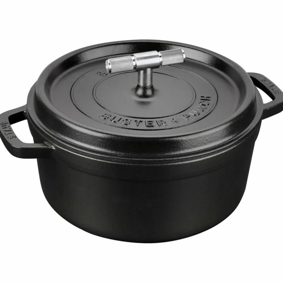 Buster+Punch rund gryte 24 cm, stålknott
