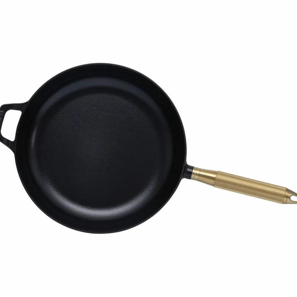 Buster+Punch stekepanne rund 28 cm, messinghåndtak