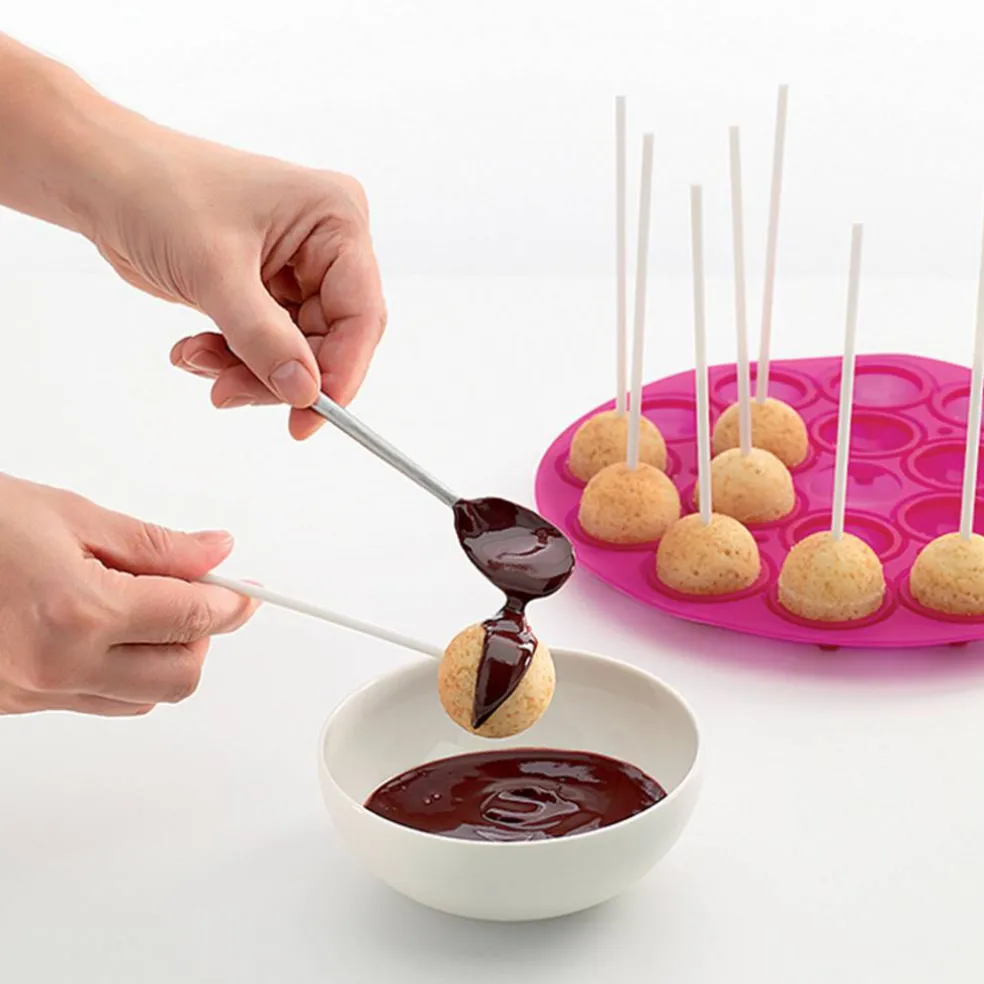 Cake Pops-form i silikon, rosa
