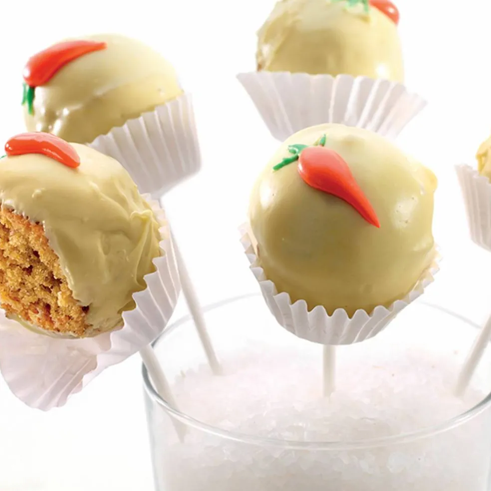 Cake Pops-pinner 50 stk, hvit