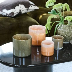 Calore telysholder medium, lyseblå