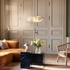 Cannes IP44 bærbar bordlampe, beige