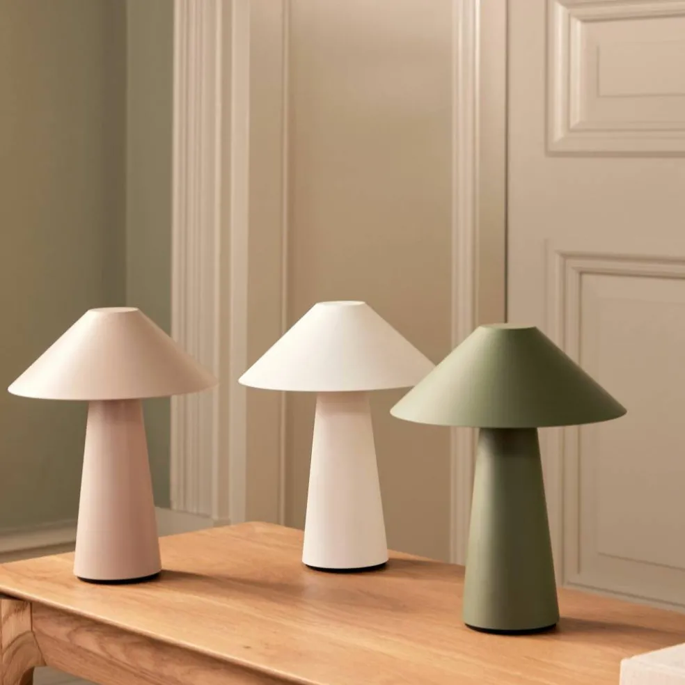 Cannes IP44 bærbar bordlampe, beige